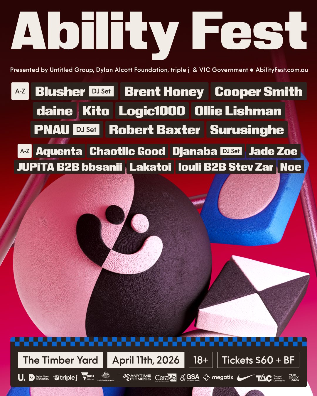 Ability Fest 2026 lineup poster