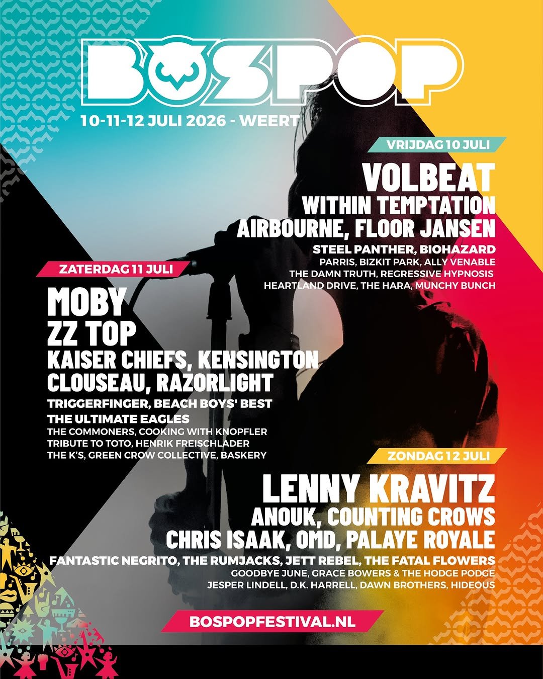 Bospop 2026 lineup poster