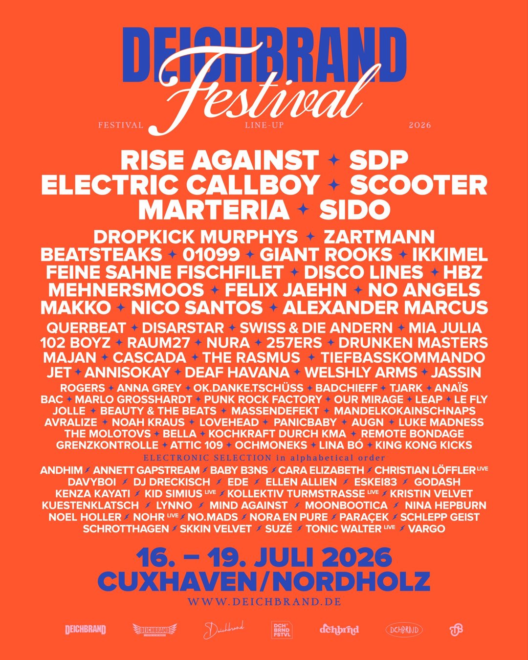 Deichbrand 2026 lineup poster