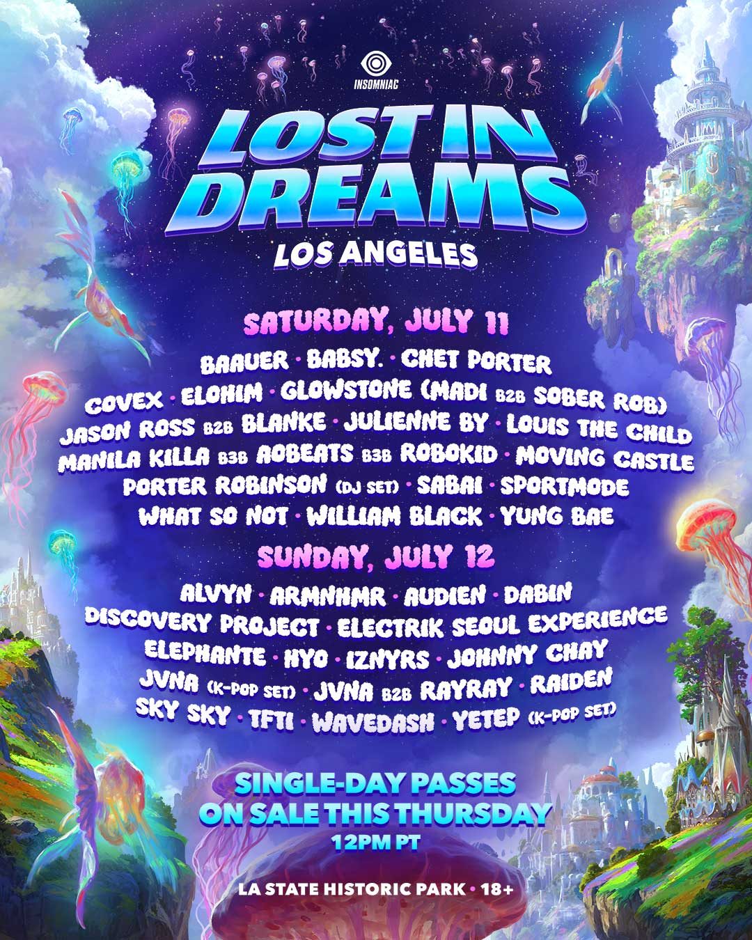 Lost In Dreams 2026 lineup poster