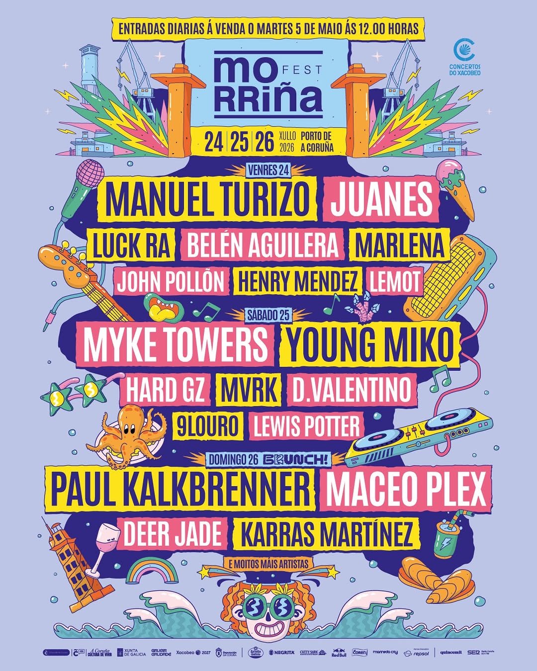 Morriña Festival 2026 lineup poster