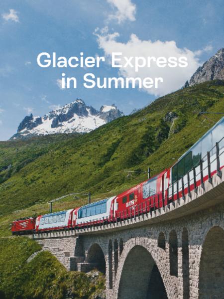 A front-row seat to the Swiss Alps. 🚞☀️ Spend a summer day on board the Glacier