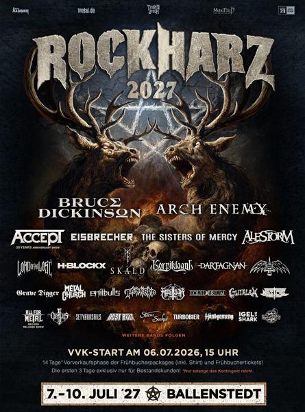 ERSTE BANDWELLE FรR DAS ROCKHARZ 2027
Das ROCKHARZ 2026 liegt hinter uns und sc