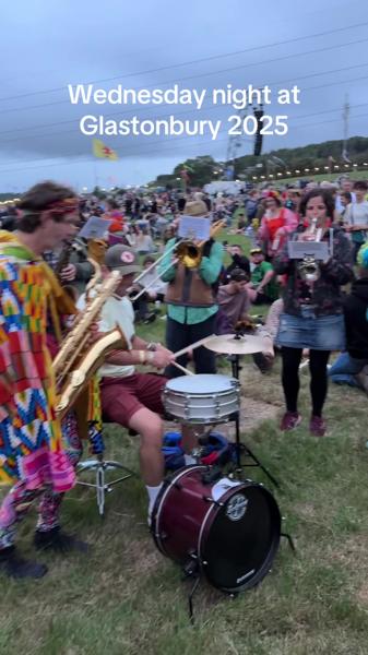 Wednesday night in the Pyramid field! #glastonbury #glastonbury2025 