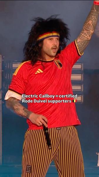 De Rode Duivels > Die Mannschaft voor @electriccallboy vanavond. 🙂‍↕️ #GMM26 #d