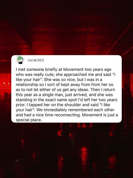 A special place for special connections 🧡

Got a Movement missed connection of 