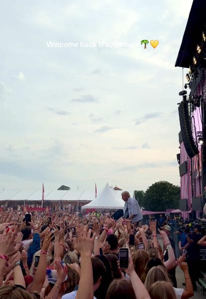 Welcome back @Macklemore ๐บ๐ธ๐ด๐ #palmesus