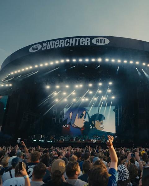 Full house for @gorillaz yesterday 💚