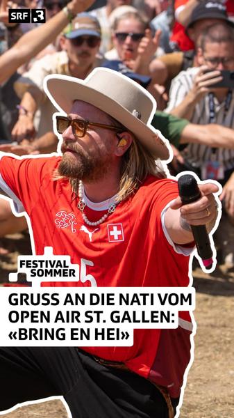 Das ganze Sittertobel singt mit @baschireal «Bring en hei» für die Nati. So kann