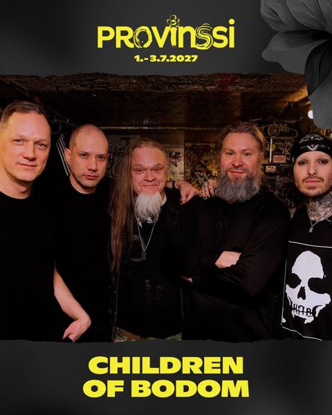 Suomalaisen metallimusiikin legenda Children of Bodom Provinssiin 2027!
Kansain