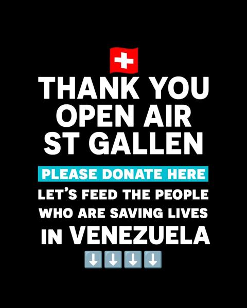 Thank you, OpenAir St. Gallen🇨🇭for all the love, energy, and support tonight. 